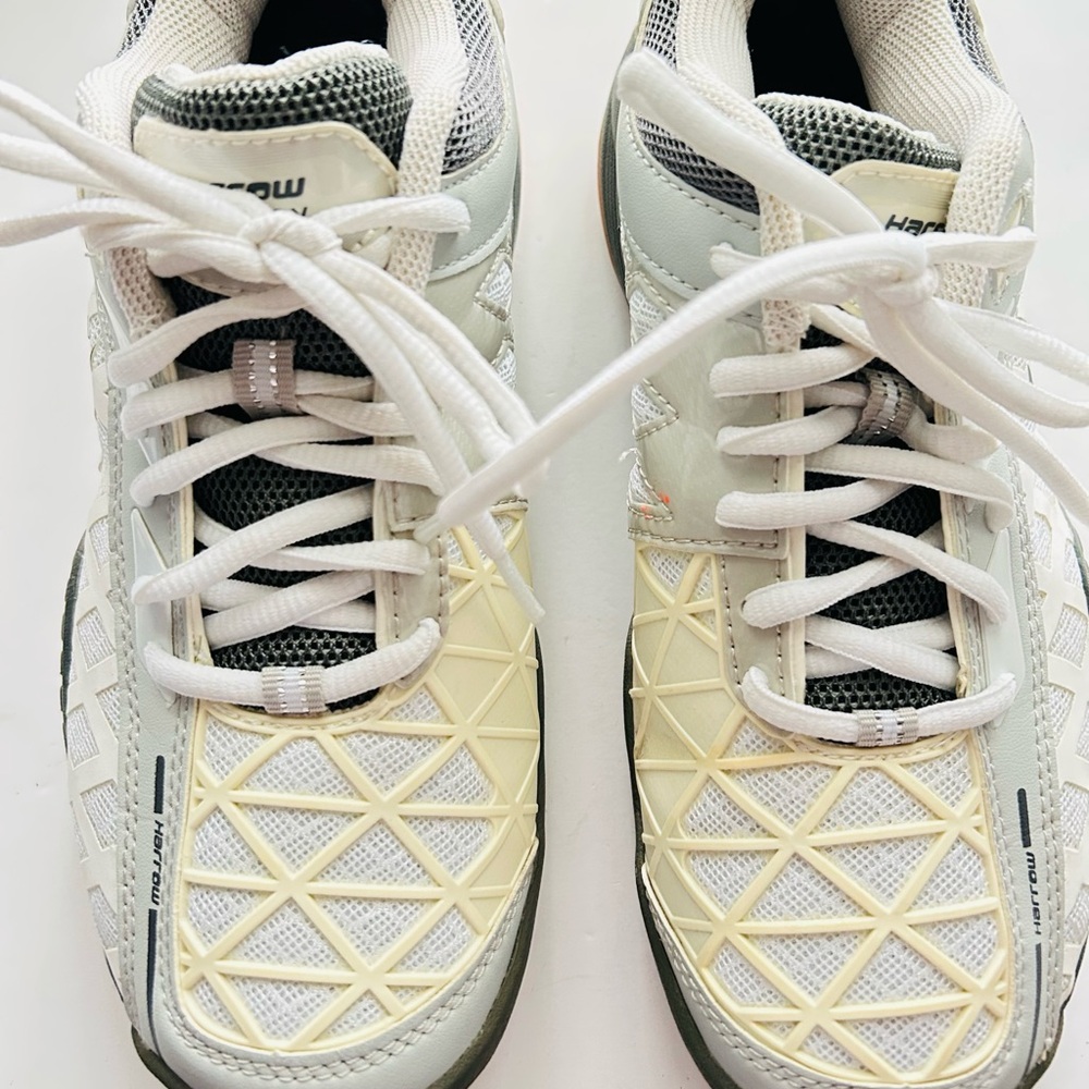 Men's Indoor Court Shoe (White/Grey) (6)